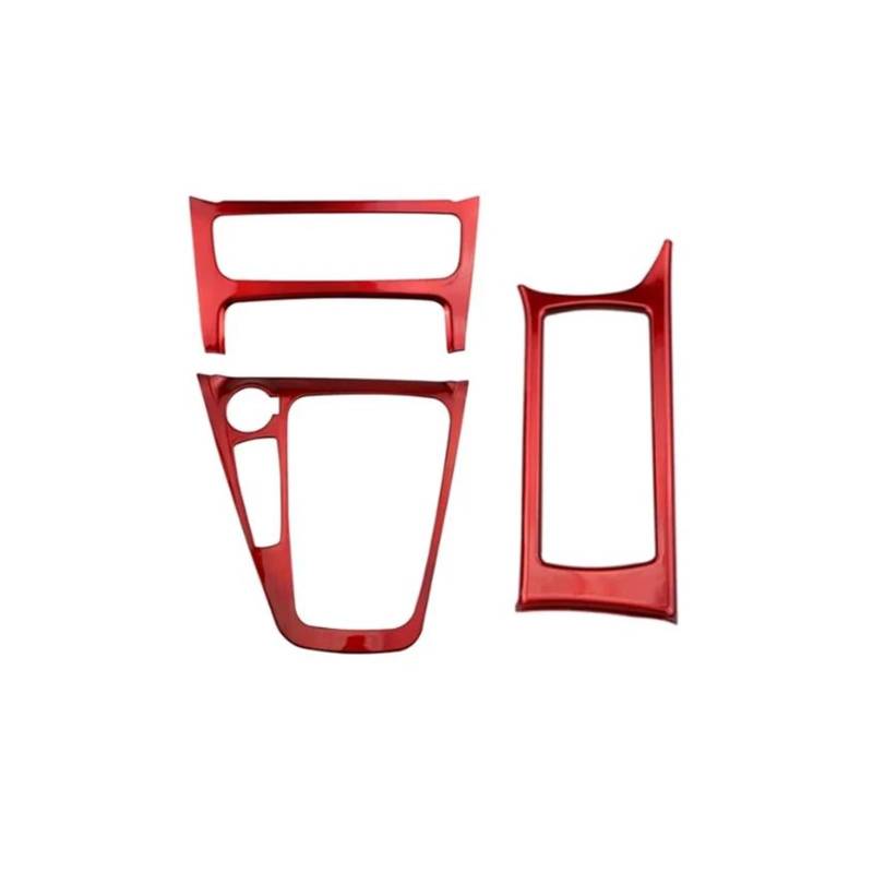 Für F&ord Für Focus 3 MK3 2015 2016 2017 2018 ST LHD Innere Getriebe Shift Panel Abdeckung Trim Aufkleber Auto Zubehör(Red) von CLVCCZTZGW
