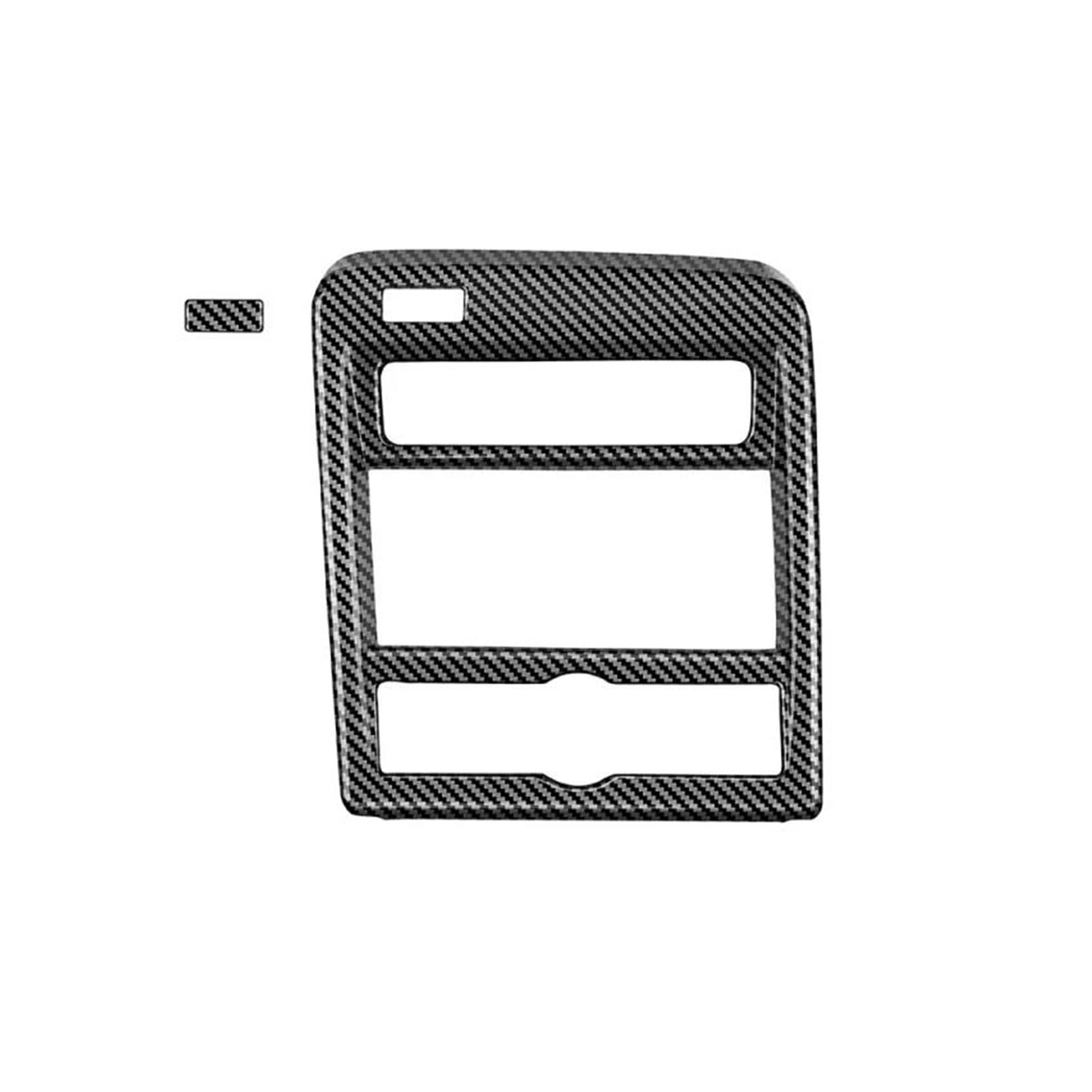 Für Hyundai Für KONA 2024 2025 Links Hand Stick Auto Center Konsole Getriebe Shift Panel Abdeckung Auto Zubehör(Carbon fiber texture) von CLVCCZTZGW