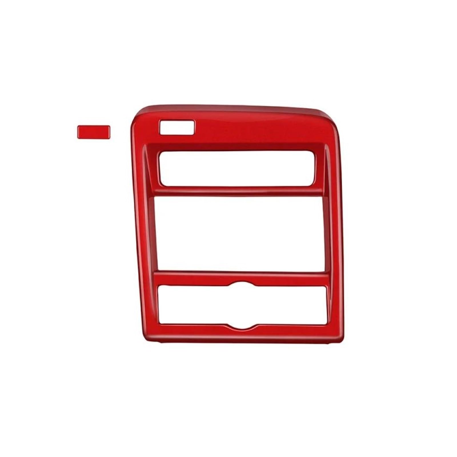 Für Hyundai Für KONA 2024 2025 Links Hand Stick Auto Center Konsole Getriebe Shift Panel Abdeckung Auto Zubehör(Red) von CLVCCZTZGW
