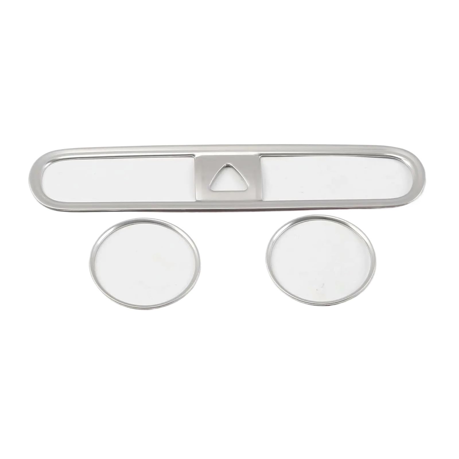 Für Hyundai Für Kona Für Encino Für Kauai 2020 2019 2018 Auto Center Klimaanlage AC Outlet Vent Rahmen Formabdeckung Trim Auto Zubehör(Steel Silver 3PCS) von CLVCCZTZGW