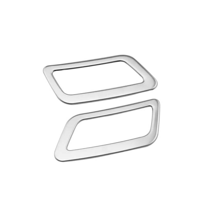 Für N&issan Für X-trail T32 2013-2021 Für Qashqai J11 2014-2021 Innen Klimaanlage Vent Rahmen Abdeckungen 2 STÜCKE Air Vent Abdeckung Trim Auto Zubehör(Stainless Silver) von CLVCCZTZGW
