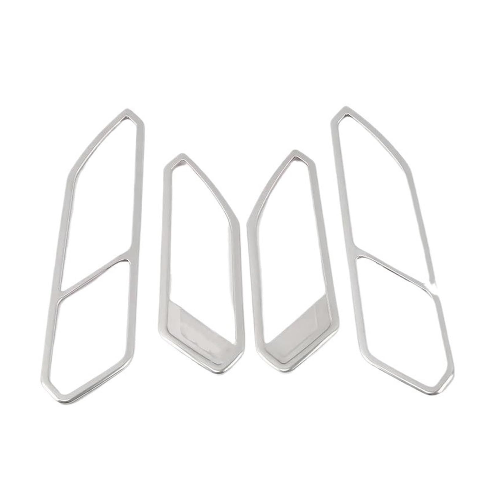 Für VW Für Tiguan MK2 2017 2018 2019 2020 2021 2022 Auto Innen Tür Griff Rahmen Borte Auto Zubehör(Matte silver) von CLVCCZTZGW