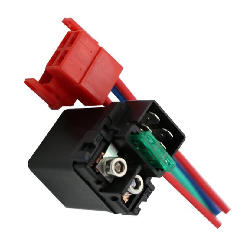 CLWYWUL Magnetschalter Motorrad Kompatibel Mit CB900F Für CB900 2002 2003 2004 2005 2006 2007 Für CBF1000 2006 2007 2008 2009 Anlassermagnetrelais 38501-H1(Relay and Plug) von CLWYWUL