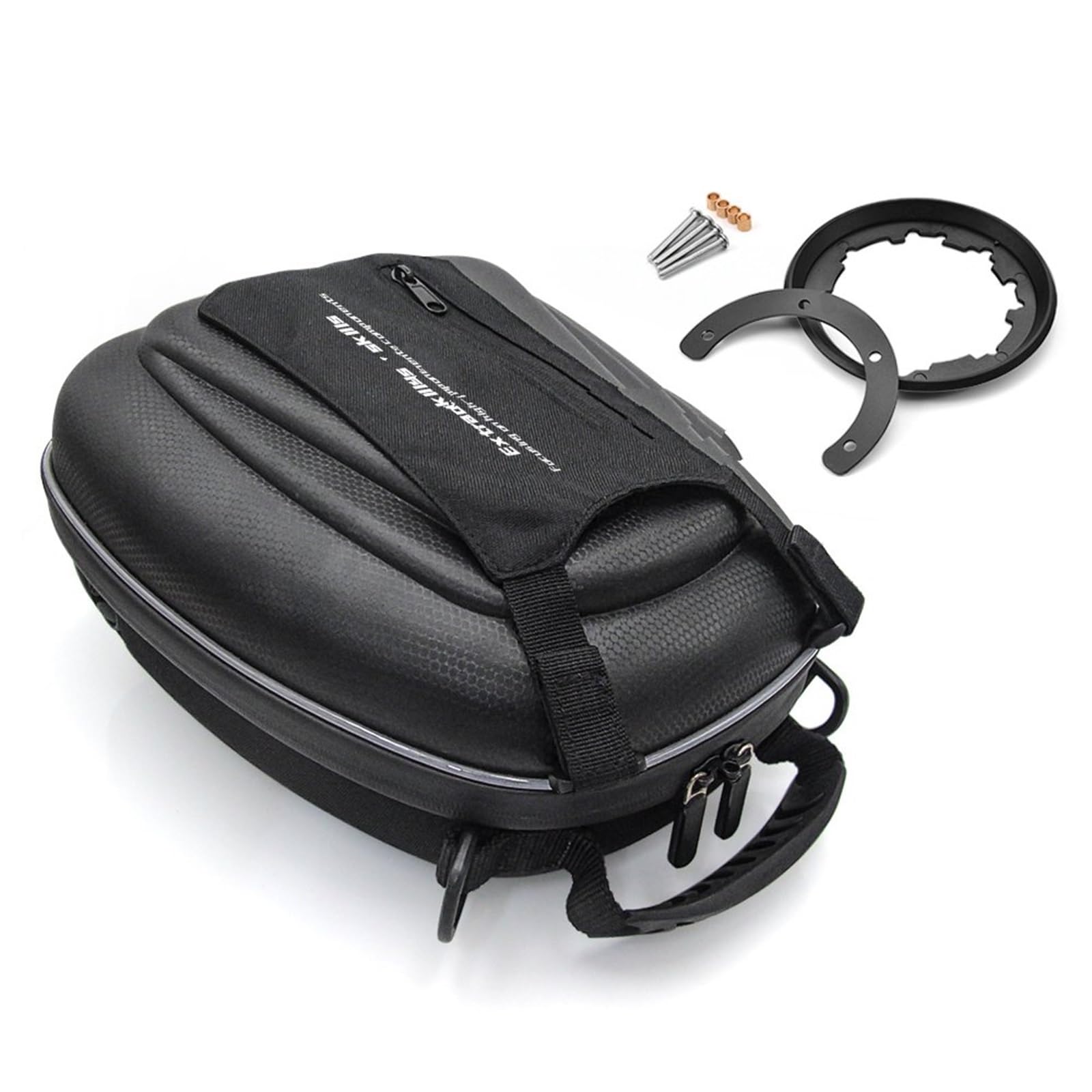 CLWYWUL Motorrad Hecktasche Kompatibel Mit F750GS Für F850GS Für Adventure Motorrad Navigation Renntaschen Tankrucksack Gepäck Motorrad Satteltasche(Carbon Fiber Pattern) von CLWYWUL