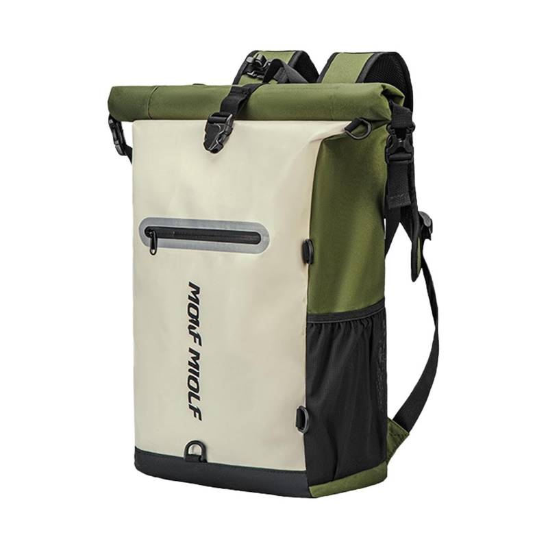 CLWYWUL Motorrad Hecktasche Multifunktions-Reitreise-Sport-Rucksack 21 L Motorrad-Rucksack wasserdichte Motorrad-Helmtasche Mit 2 L Wasserbeutel(Green) von CLWYWUL