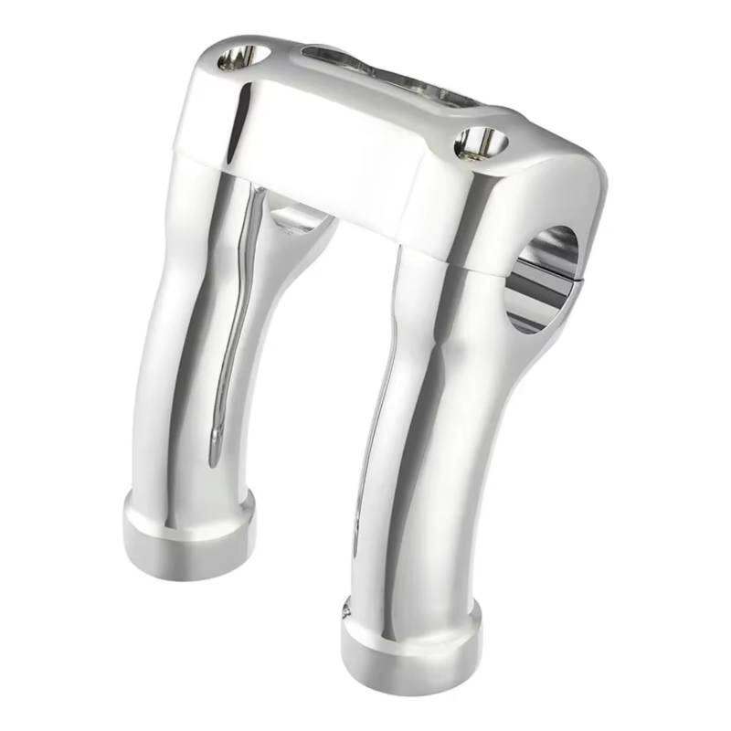 CLWYWUL Motorrad Lenkerklemme Kompatibel Mit Softail 2018 2019 2020 2021 2022 2023 2024 1,25-Zoll-Lenker Motorrad-Lenker-Riser-Klemmensatz(Silver) von CLWYWUL