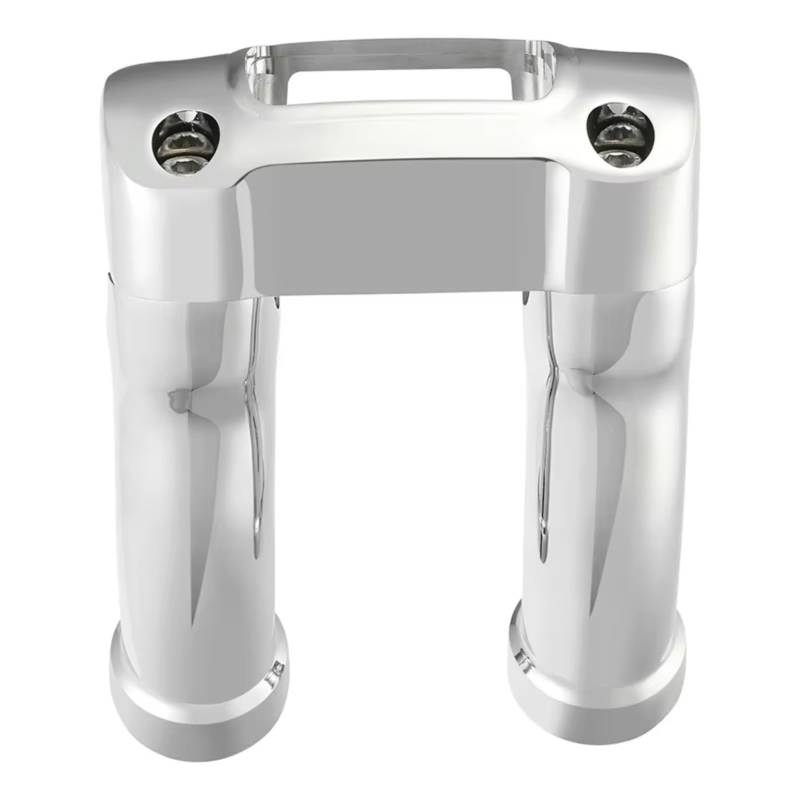 CLWYWUL Motorrad Lenkerklemme Kompatibel Mit Street Bob 114 FXBBS 2021-2023 Für Street Bob FXBB 2018-2020 Für Softail Standard FXST 2020 4" Hohe Lenker Riser Clamp 1,25" Bar(Silver) von CLWYWUL