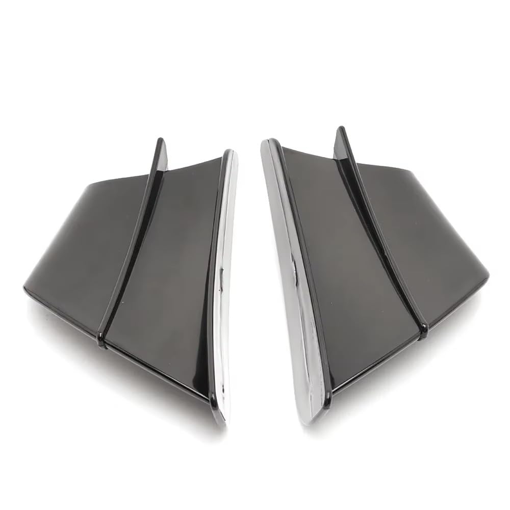 CLWYWUL Motorrad Spoiler Flügel Kompatibel Mit Benelli Für TRK 502 Für TRK 502x Für TNT125 Für TNT300 Für TNT600 Zubehör Seitenverkleidung Winglet Aerodynamisches Flügel-Kit 1 Paar(Black) von CLWYWUL
