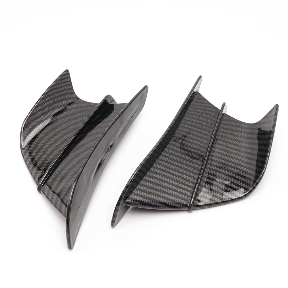 CLWYWUL Motorrad Spoiler Flügel Kompatibel Mit CBR650R Für CBR500R Für CBR 1000 Für CBR 650F RR Winglet Aerodynamisches Flügel-Kit Spoiler-Zubehör Winglet Spoiler-Zubehör(Carbon Fiber Look) von CLWYWUL
