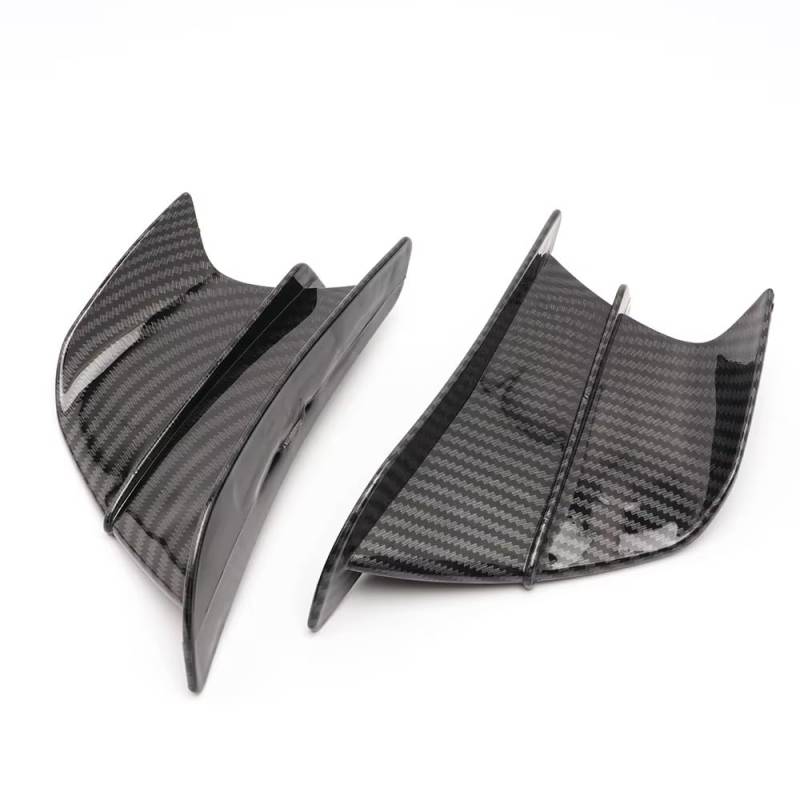 CLWYWUL Motorrad Spoiler Flügel Kompatibel Mit CBR650R Für CBR500R Für CBR 1000 Für CBR 650F RR Winglet Aerodynamisches Flügel-Kit Spoiler-Zubehör Winglet Spoiler-Zubehör(Carbon Fiber Look) von CLWYWUL
