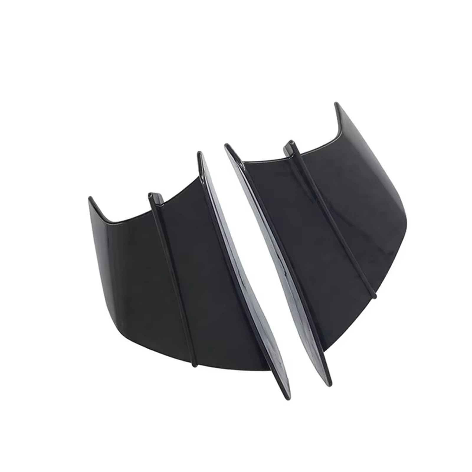 CLWYWUL Motorrad Spoiler Flügel Kompatibel Mit Ducati Für Panigale V2 Für V2 Für Bayliss Für 1299 Für Panigale Motorradverkleidung Seitenwinglet Aerodynamischer Flügelabweiser Spoiler(Black) von CLWYWUL