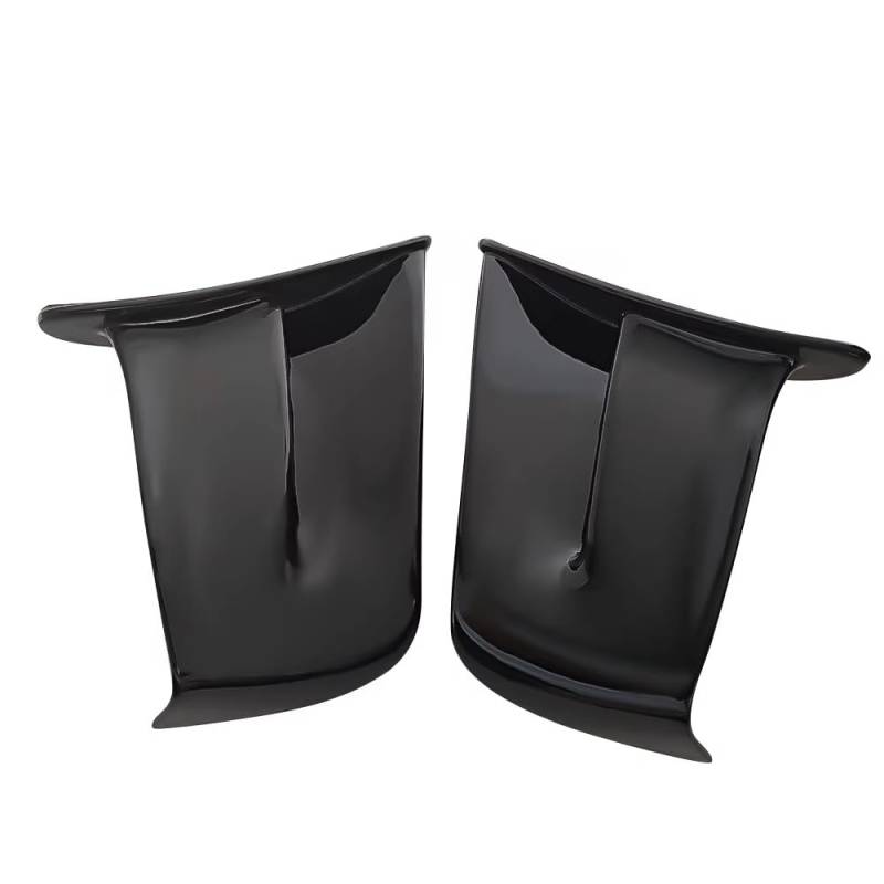CLWYWUL Motorrad Spoiler Flügel Kompatibel Mit Ducati Für Panigale V4 Für V4S 2018 2019 Motorradverkleidungssatz Modifiziertes Spoilerzubehör Seitenwand Festflügel Aerodynamik(Bright Black) von CLWYWUL