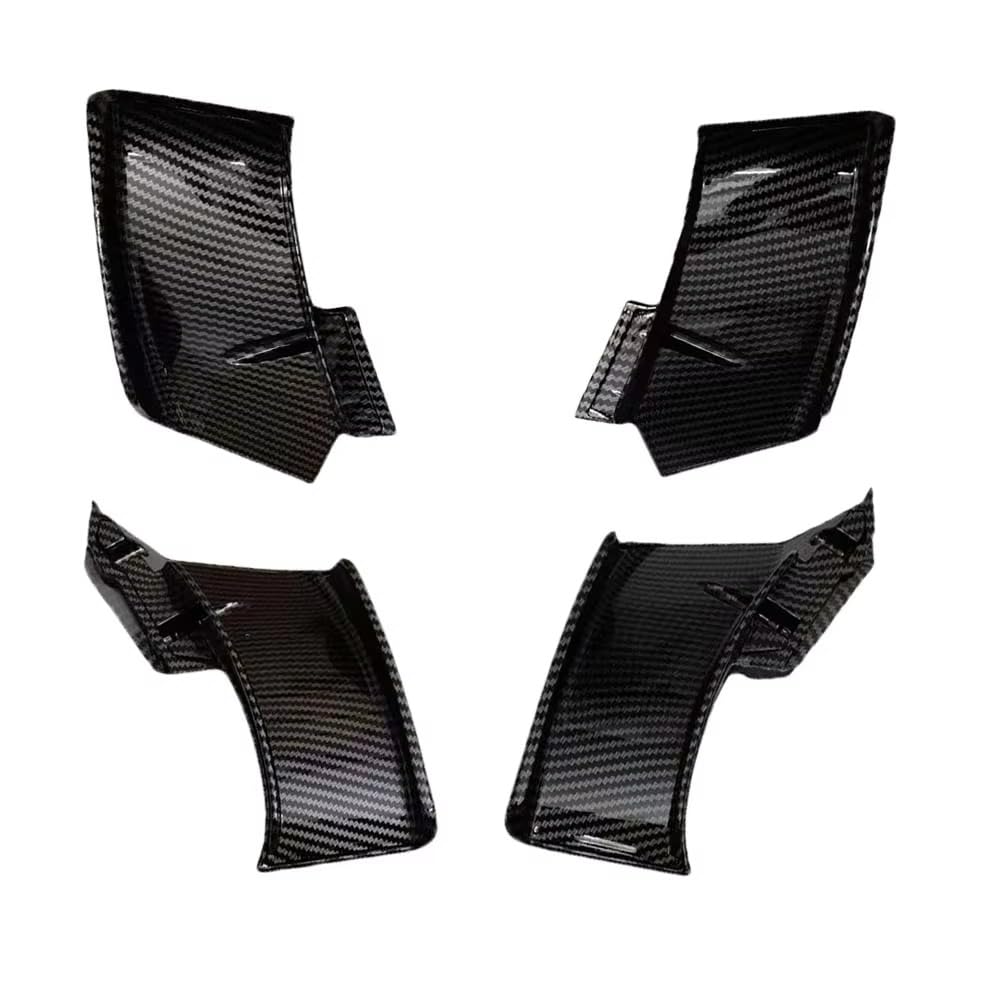 CLWYWUL Motorrad Spoiler Flügel Kompatibel Mit Ducati Für V4 Für V4S 2021 2022 2023 Winglets Wings Spoiler Fxed Für Motorrad Körper Winglet Für Wing Kit(Carbon Fiber Paint) von CLWYWUL