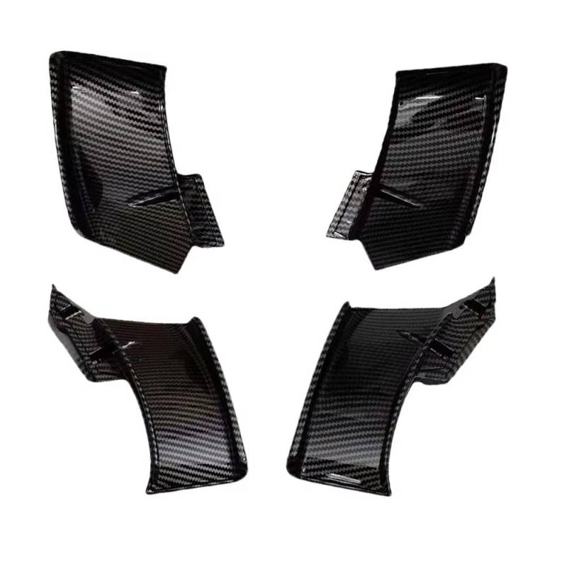 CLWYWUL Motorrad Spoiler Flügel Kompatibel Mit Ducati Für V4 Für V4S 2021 2022 2023 Winglets Wings Spoiler Fxed Für Motorrad Körper Winglet Für Wing Kit(Carbon Fiber Paint) von CLWYWUL