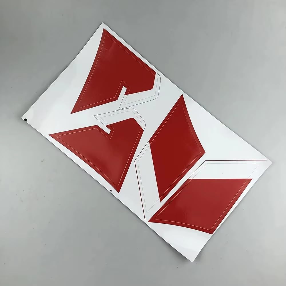 CLWYWUL Motorrad Spoiler Flügel Kompatibel Mit Für S1000RR 2019 2020 2021 2022 Motorradteile Verkleidungsdeflektor Flügel Winglet Motorrad Seitenspoiler(Red Sticker) von CLWYWUL