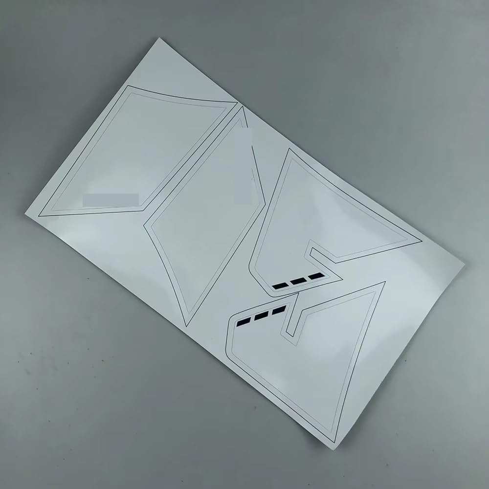 CLWYWUL Motorrad Spoiler Flügel Kompatibel Mit Für S1000RR 2019 2020 2021 2022 Motorradteile Verkleidungsdeflektor Flügel Winglet Motorrad Seitenspoiler(White Sticker) von CLWYWUL