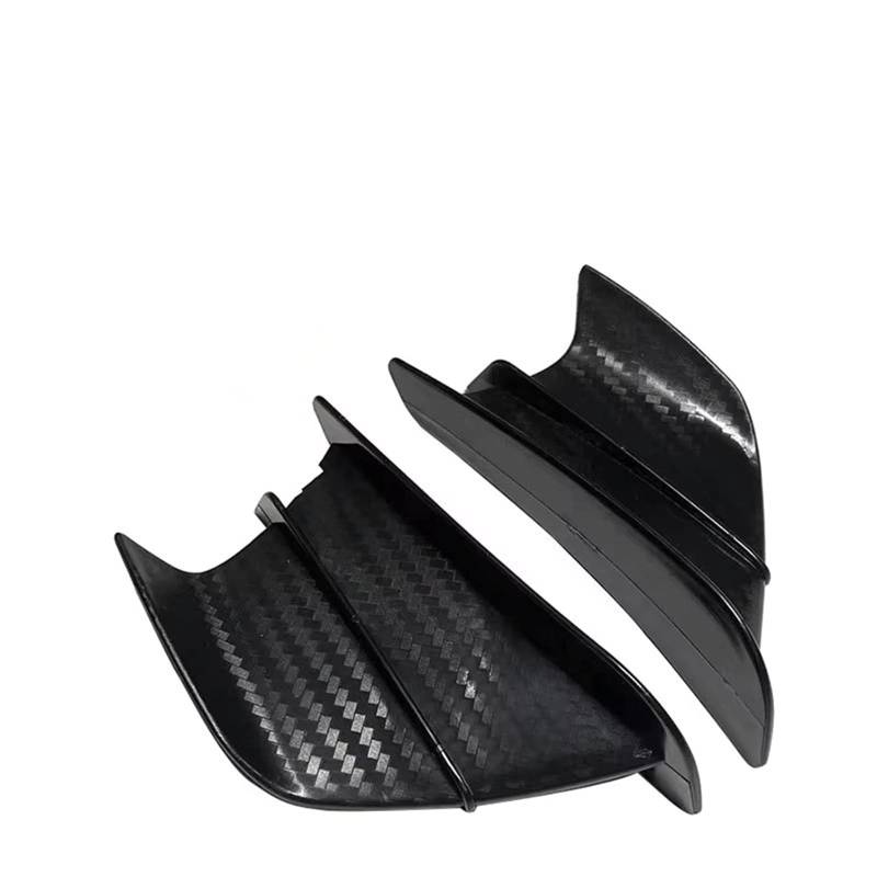 CLWYWUL Motorrad Spoiler Flügel Kompatibel Mit Ninja 650 Für Ninja 400 Für Ninja 300 Für Ninja 250 Verkleidungsseiten-Winglet Aerodynamischer Flügel-Deflektor-Spoiler(Matte Carbon Look) von CLWYWUL