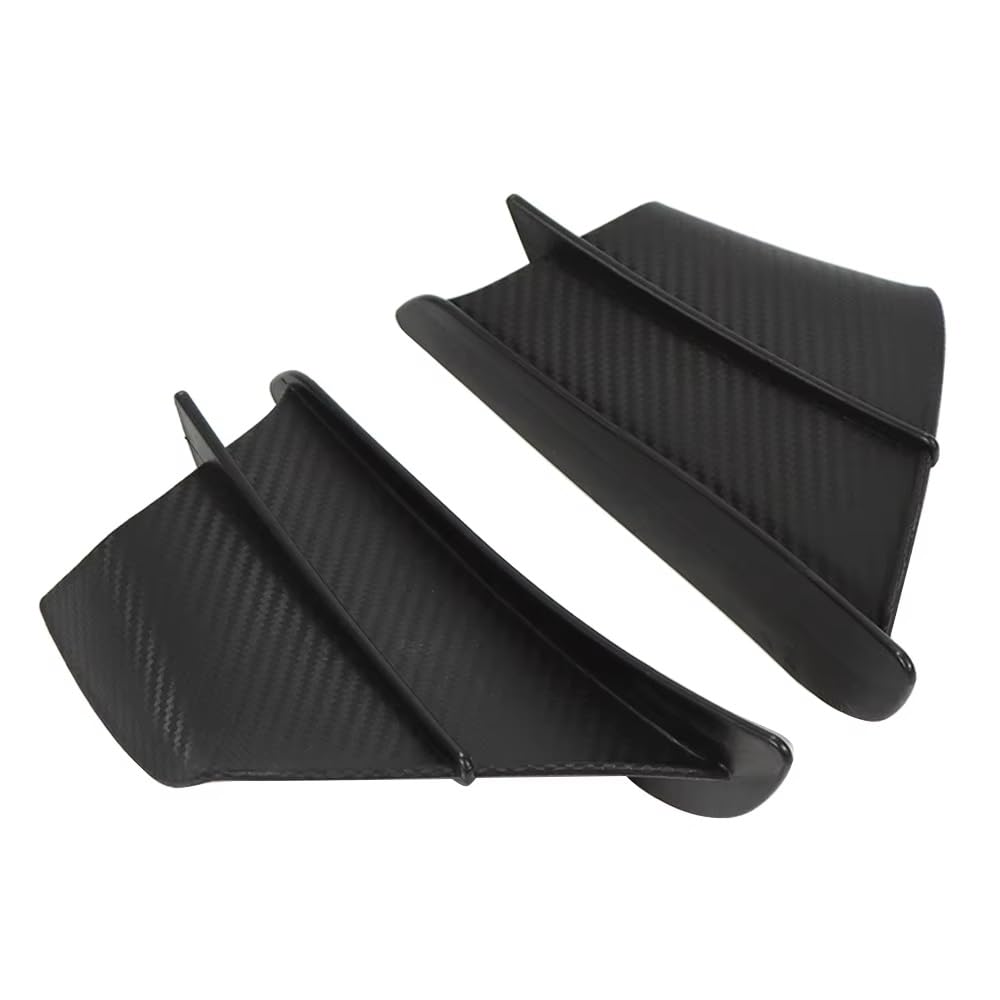 CLWYWUL Motorrad Spoiler Flügel Kompatibel Mit Ninja H2 Für Ninja H2R Motorrad Winglet Aerodynamischer Flügelsatz Spoiler Motorrad Aerodynamischer Flügel Verkleidung Winglets(Forged Look) von CLWYWUL