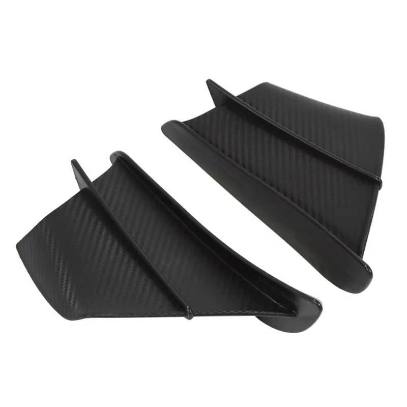 CLWYWUL Motorrad Spoiler Flügel Kompatibel Mit Ninja H2 Für Ninja H2R Motorrad Winglet Aerodynamischer Flügelsatz Spoiler Motorrad Aerodynamischer Flügel Verkleidung Winglets(Forged Look) von CLWYWUL