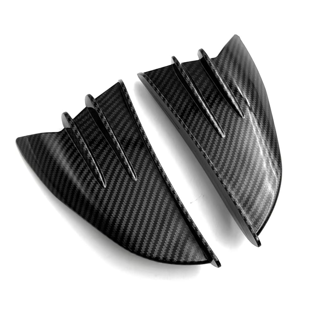 CLWYWUL Motorrad Spoiler Flügel Kompatibel Mit S1000RR Für S1000R Für S1000XR Für HP4 Für F750GS Für F850GS Motorrad Side Winglet Aerodynamischer Wind Fin Spoiler(Carbon Fiber Look) von CLWYWUL
