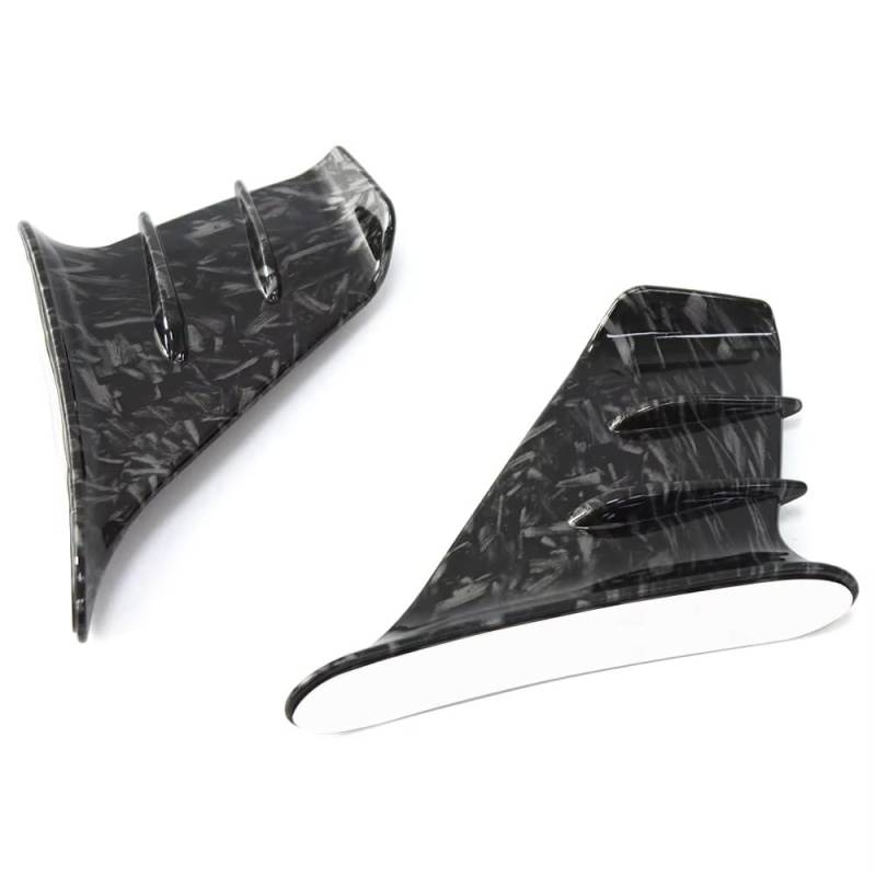 CLWYWUL Motorrad Spoiler Flügel Kompatibel Mit S1000RR Für S1000XR Für S1000R Für HP4 Motorrad-Universalverkleidungsseiten-Winglet Aerodynamischer Flügelabweiser-Spoiler(Forged Pattern) von CLWYWUL