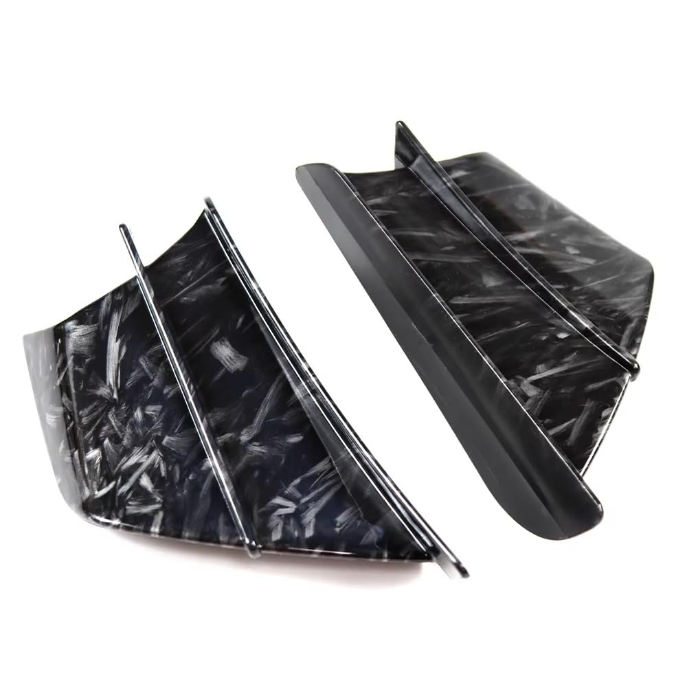 CLWYWUL Motorrad Spoiler Flügel Kompatibel Mit S1000RR HP4 2014 2015 2016 2017 2018 2019 2020 2021 Motorrad Winglet Aerodynamisches Flügelkit Spoilerzubehör(Forged Look) von CLWYWUL