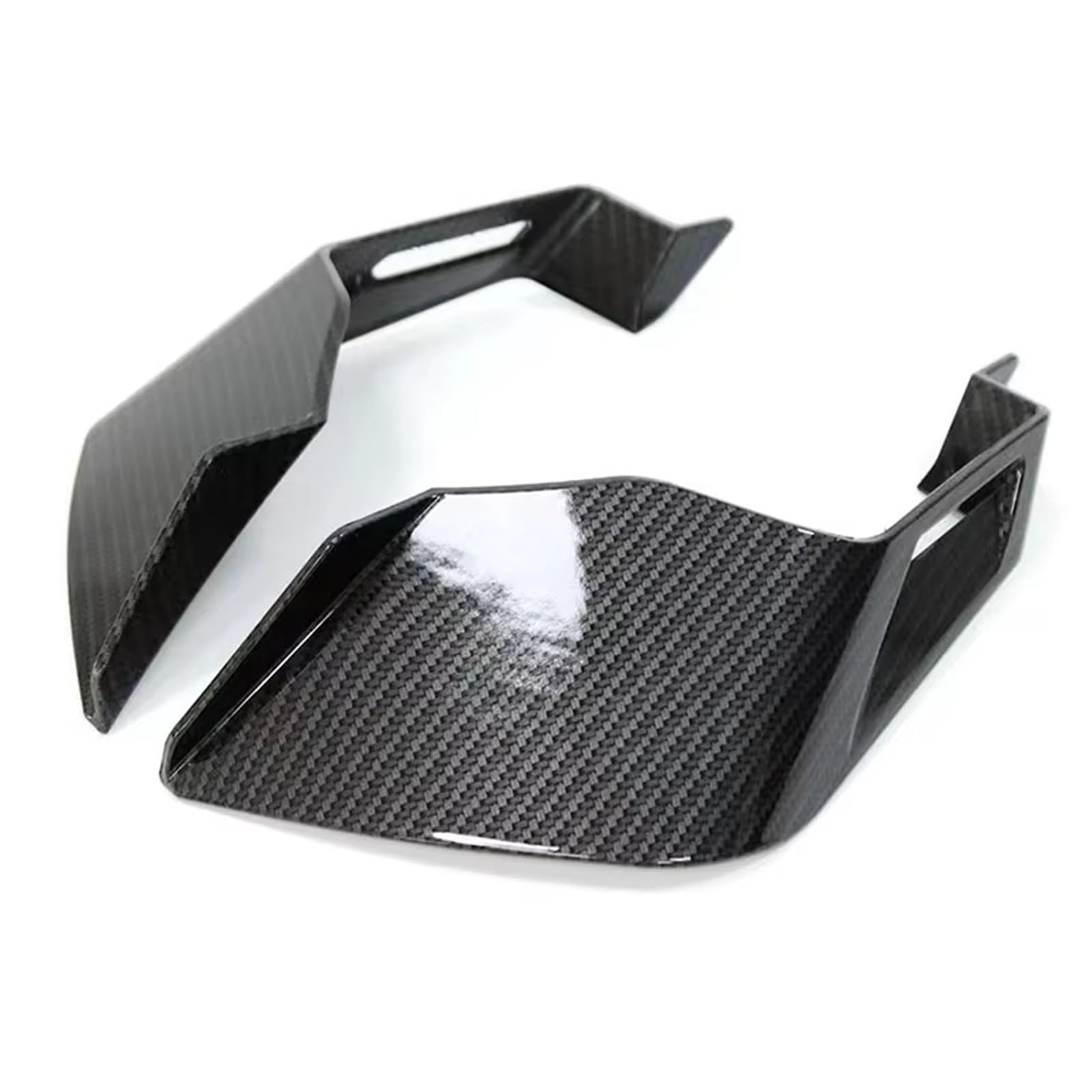 CLWYWUL Motorrad Spoiler Flügel Kompatibel Mit Suzuki Für GSX250R Für GSX250 Für GSX-250R Winglets Aerodynamisches Flügel-Kit Feste Seitenflügel Spoiler Feste Seitenflügel Spoiler(Matte Black) von CLWYWUL