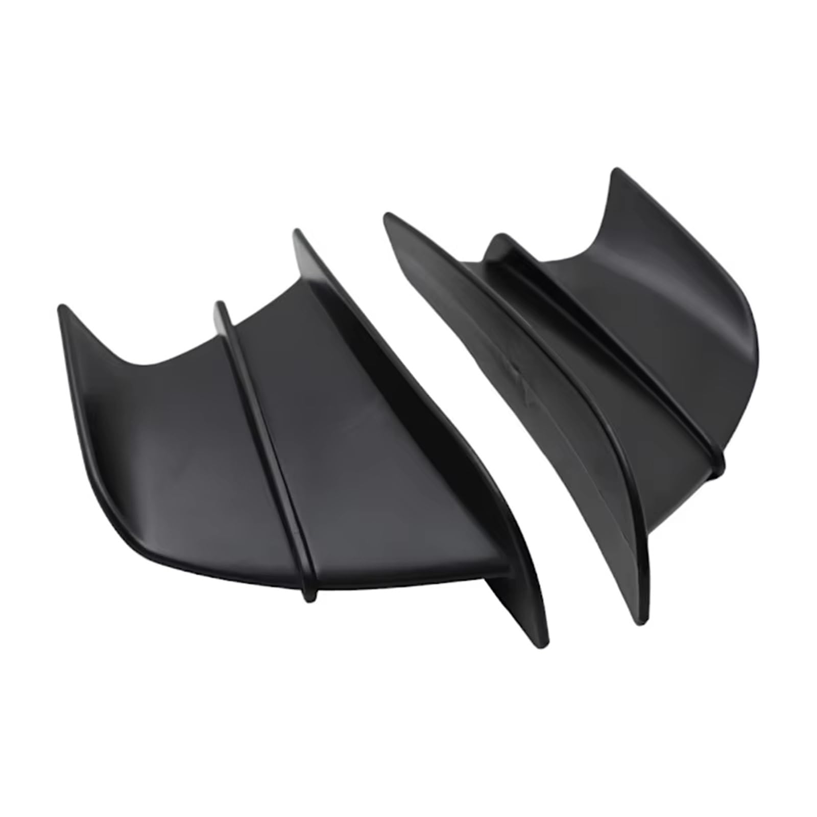 CLWYWUL Motorrad Spoiler Flügel Kompatibel Mit Suzuki Für GSXR 600 Für GSXR 750 Für GSXR 1000 Für Vstrom 650 Für Burgman 400 Motorrad Spoiler Für Wing Aerodynamic Winglet(Matte Black) von CLWYWUL