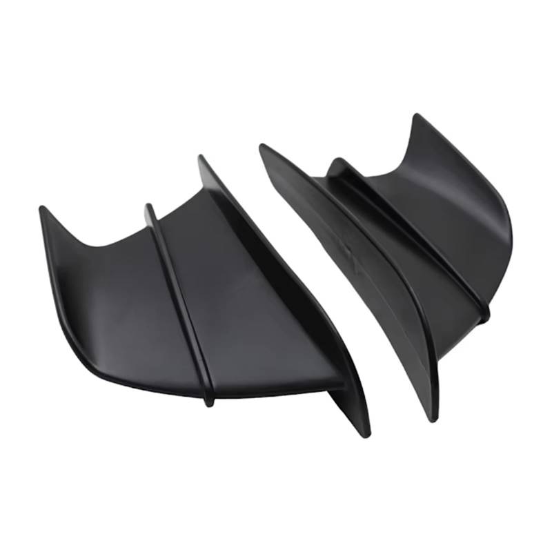 CLWYWUL Motorrad Spoiler Flügel Kompatibel Mit Suzuki Für GSXR 600 Für GSXR 750 Für GSXR 1000 Für Vstrom 650 Für Burgman 400 Motorrad Spoiler Für Wing Aerodynamic Winglet(Matte Black) von CLWYWUL