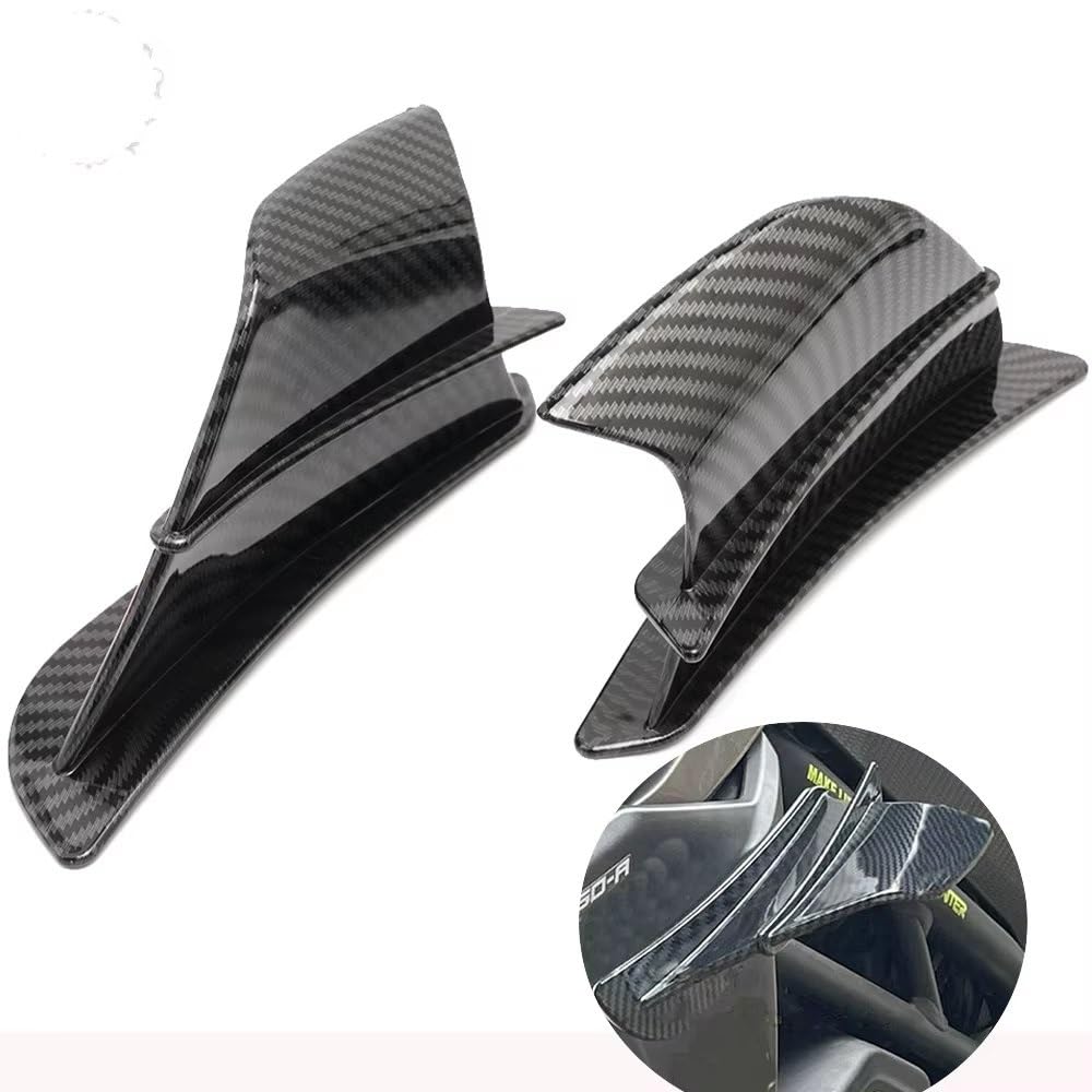 CLWYWUL Motorrad Spoiler Flügel Kompatibel Mit Suzuki Für GSXR600 Für GSXR750 Für GSXR 600 Für GSXR 1000 Für Hayabusa Universal-Motorrad-Kit Spoiler Für Wing Aerodynamic Winglet(Carbon Fiber Look) CLWYWUL Motorrad Spoiler Flügel Kompatibel Mit Suzuki Für GSXR600 Für GSXR750 Für GSXR 600 Für GSXR 1000 Für Hayabusa Universal-Motorrad-Kit Spoiler Für Wing Aerodynamic Winglet(Carbon Fiber Look) von CLWYWUL