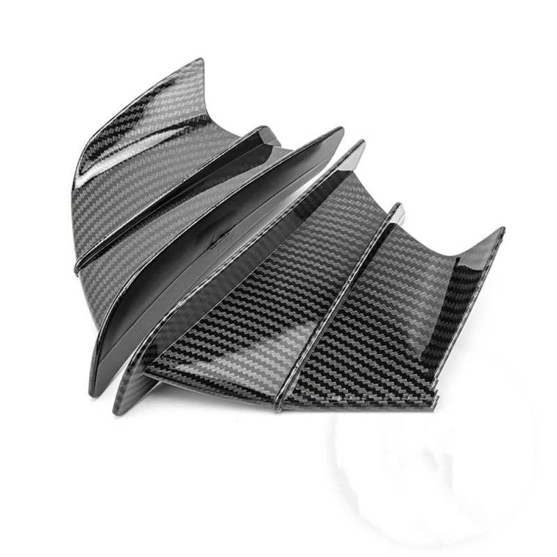 CLWYWUL Motorrad Spoiler Flügel Kompatibel Mit Suzuki Für Gsxr 600 Für Gsxr 1000 Motorradverkleidung Seitenflügel Aerodynamischer Flügelabweiser Spoiler Motorradspoiler(Forging Grain) von CLWYWUL