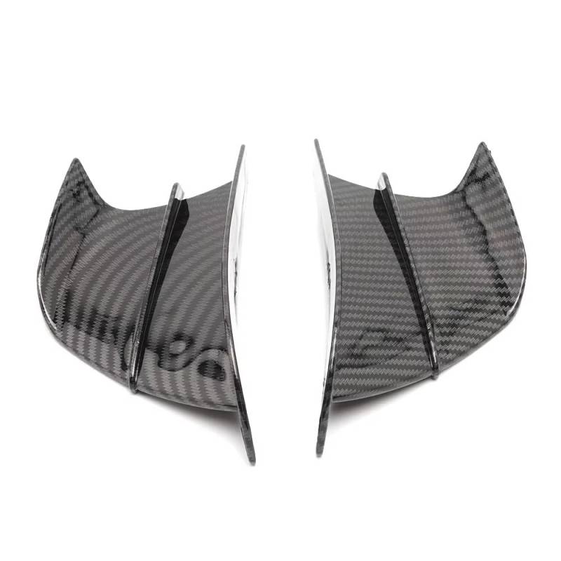 CLWYWUL Motorrad Spoiler Flügel Kompatibel Mit Suzuki Für Gsxr 600 Für Gsxr 750 Für Gsxr 1000 Motorräder Zubehör Seite Winglet Aerodynamische Flügel Kit 1 Paar(Carbon Fibre) von CLWYWUL
