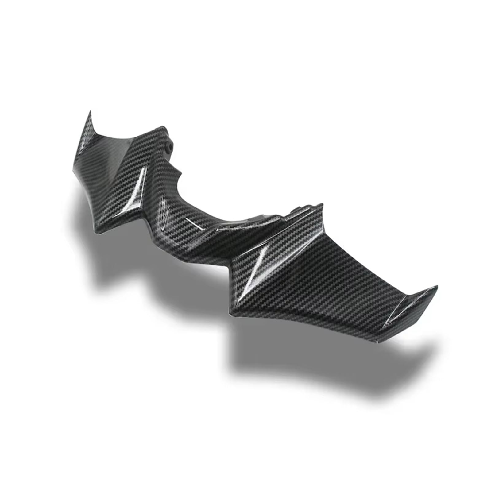 CLWYWUL Motorrad Spoiler Flügel Kompatibel Mit Yamaha Für MT 07 2021 2022 2023 Motorradzubehör Schwarz Für Naked Front Downforce Spoiler Winglet Aerodynamischer Flügel Kit Spoiler(Carbon Fiber) von CLWYWUL