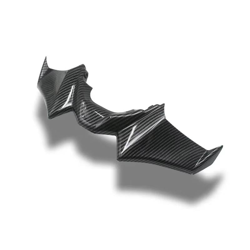 CLWYWUL Motorrad Spoiler Flügel Kompatibel Mit Yamaha Für MT 07 2021 2022 2023 Motorradzubehör Schwarz Für Naked Front Downforce Spoiler Winglet Aerodynamischer Flügel Kit Spoiler(Carbon Fiber) von CLWYWUL