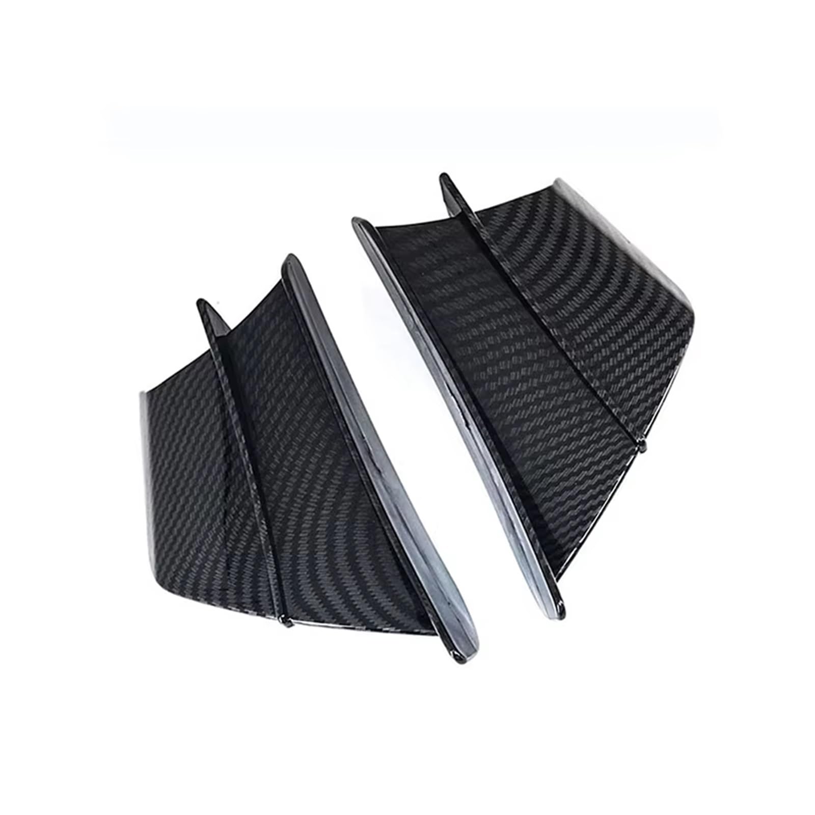 CLWYWUL Motorrad Spoiler Flügel Kompatibel Mit Yamaha Für MT03 Für MT07 Für YZF R1 Für YZF R7 Für YZF-R1M Für YZF-R6 Motorrad Winglet Aerodynamischer Flügelsatz Spoiler(Carbon Fiber Texture) von CLWYWUL