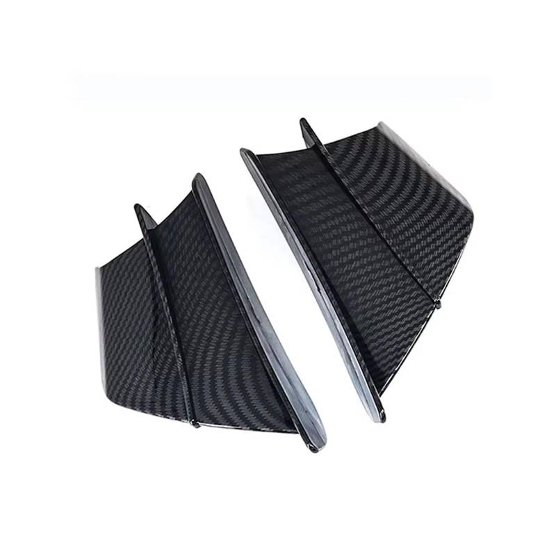 CLWYWUL Motorrad Spoiler Flügel Kompatibel Mit Yamaha Für MT03 Für MT07 Für YZF R1 Für YZF R7 Für YZF-R1M Für YZF-R6 Motorrad Winglet Aerodynamischer Flügelsatz Spoiler(Carbon Fiber Texture) von CLWYWUL