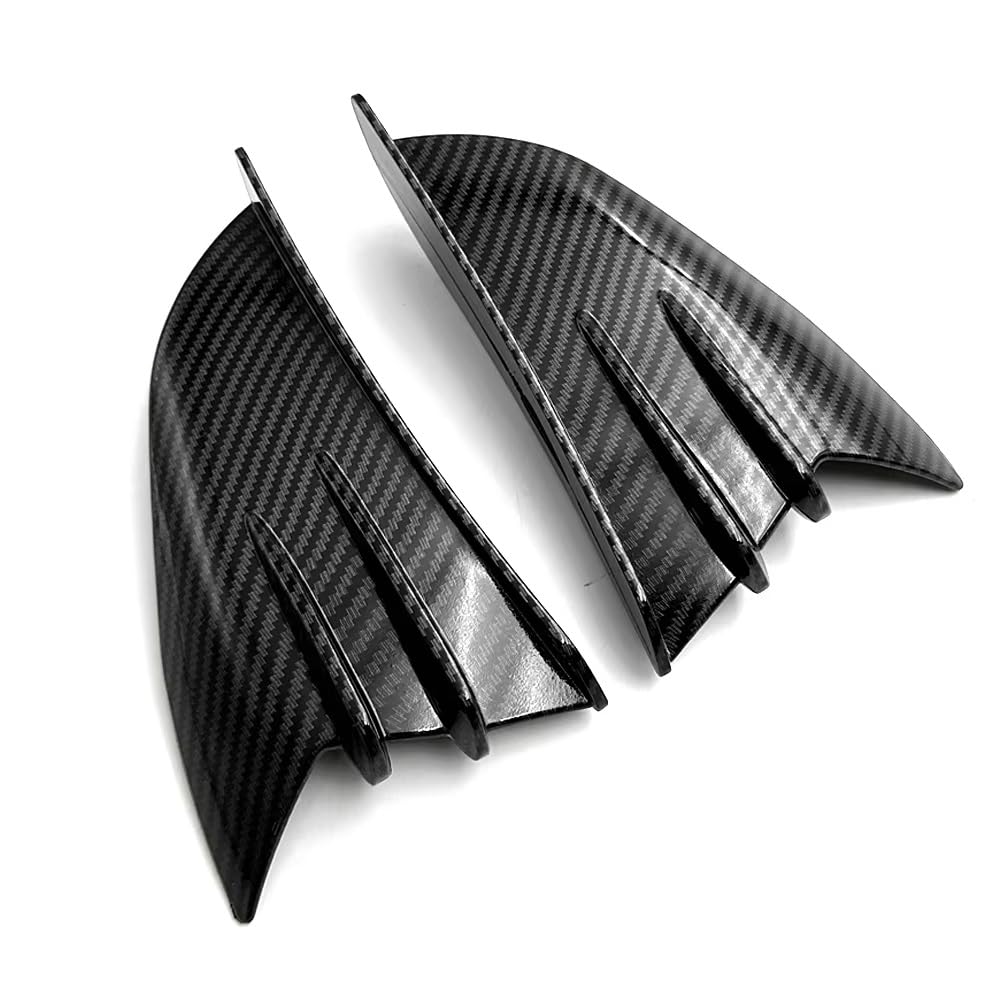 CLWYWUL Motorrad Spoiler Flügel Kompatibel Mit Yamaha Für MT07 Für MT09 Für MT03 Für MT25 Für MT125 Für MT-07 Für MT-09 Motorrad Winglet Aerodynamischer Seitenflügel Fin Spoiler(Glossy Carbon Look) CLWYWUL Motorrad Spoiler Flügel Kompatibel Mit Yamaha Für MT07 Für MT09 Für MT03 Für MT25 Für MT125 Für MT-07 Für MT-09 Motorrad Winglet Aerodynamischer Seitenflügel Fin Spoiler(Glossy Carbon Look) von CLWYWUL