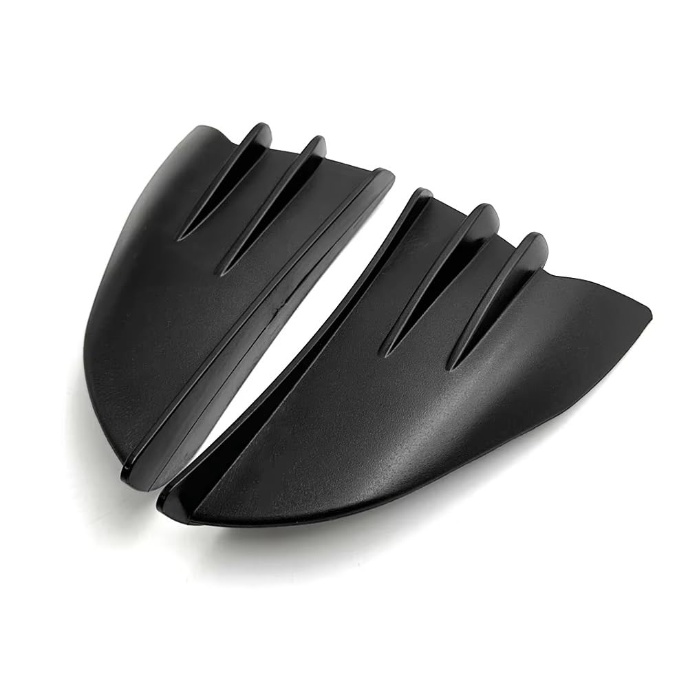 CLWYWUL Motorrad Spoiler Flügel Kompatibel Mit Yamaha Für MT07 Für MT09 Für MT03 Für MT25 Für MT125 Motorrad Winglet Aerodynamische Seitenflügel Fin Spoiler Verkleidung Winglets(Black) von CLWYWUL