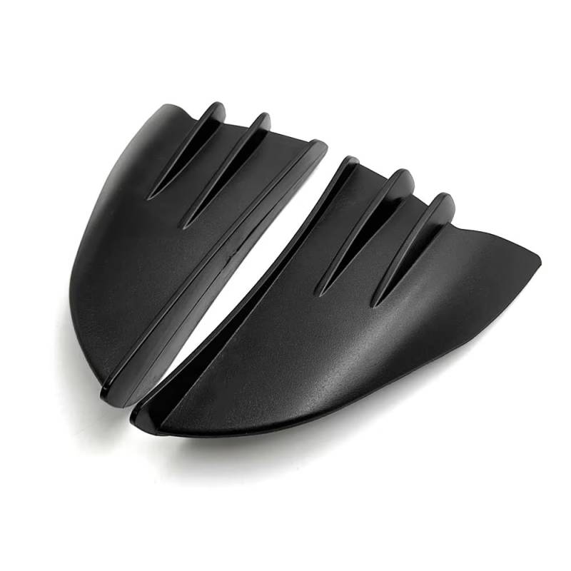 CLWYWUL Motorrad Spoiler Flügel Kompatibel Mit Yamaha Für MT07 Für MT09 Für MT03 Für MT25 Für MT125 Motorrad Winglet Aerodynamische Seitenflügel Fin Spoiler Verkleidung Winglets(Black) von CLWYWUL