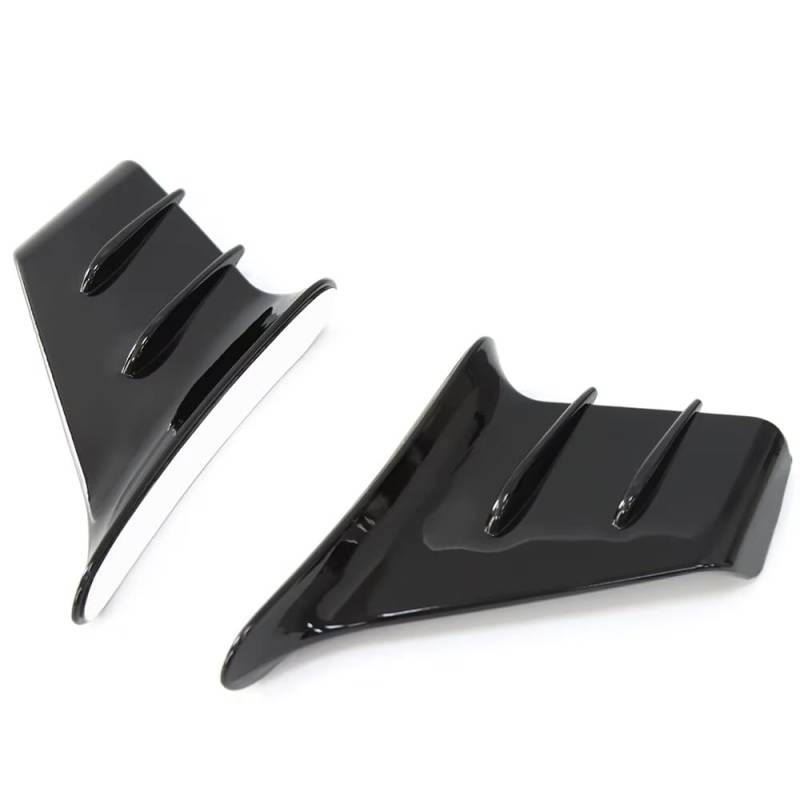 CLWYWUL Motorrad Spoiler Flügel Kompatibel Mit Yamaha Für Tracer 9 GT Für Tenere 700 Für FZ1 Motorrad Universal Verkleidung Seite Winglet Aerodynamische Flügel Deflector Spoiler(Bright Black) von CLWYWUL