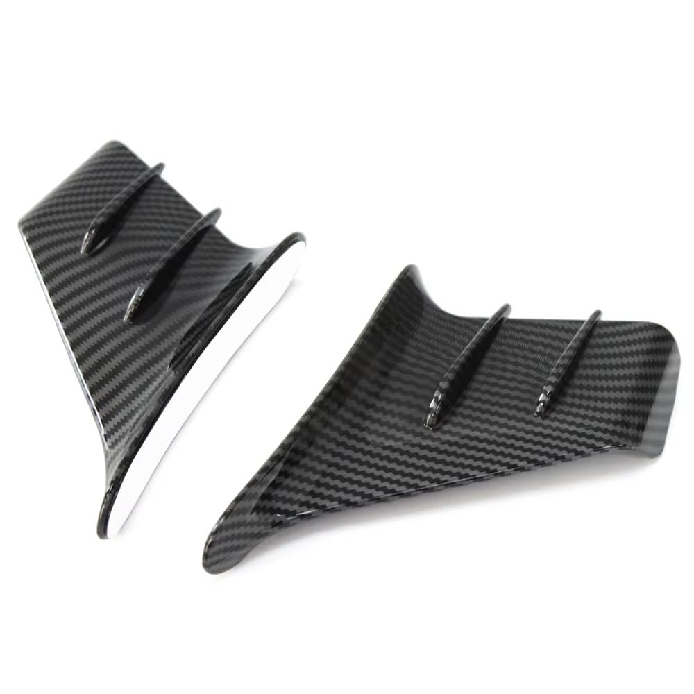 CLWYWUL Motorrad Spoiler Flügel Kompatibel Mit Yamaha Für Tracer 9 GT Für Tenere 700 Für FZ1 Motorrad Universal Verkleidung Seite Winglet Aerodynamische Flügel Deflector Spoiler(Carbon Fiber) von CLWYWUL