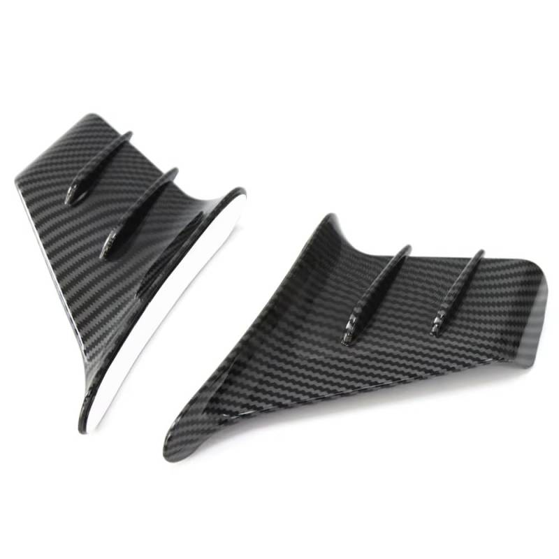 CLWYWUL Motorrad Spoiler Flügel Kompatibel Mit Yamaha Für Tracer 9 GT Für Tenere 700 Für FZ1 Motorrad Universal Verkleidung Seite Winglet Aerodynamische Flügel Deflector Spoiler(Carbon Fiber) von CLWYWUL