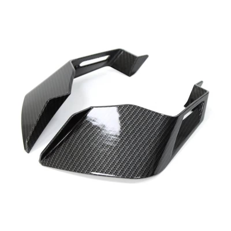 CLWYWUL Motorrad Spoiler Flügel Kompatibel Mit Yamaha Für YZF Für R1 Universal Downforce Racing Spoiler Aero Winglets Universal Downforce Racing Spoiler Aero Winglets(Carbon Fiber) von CLWYWUL