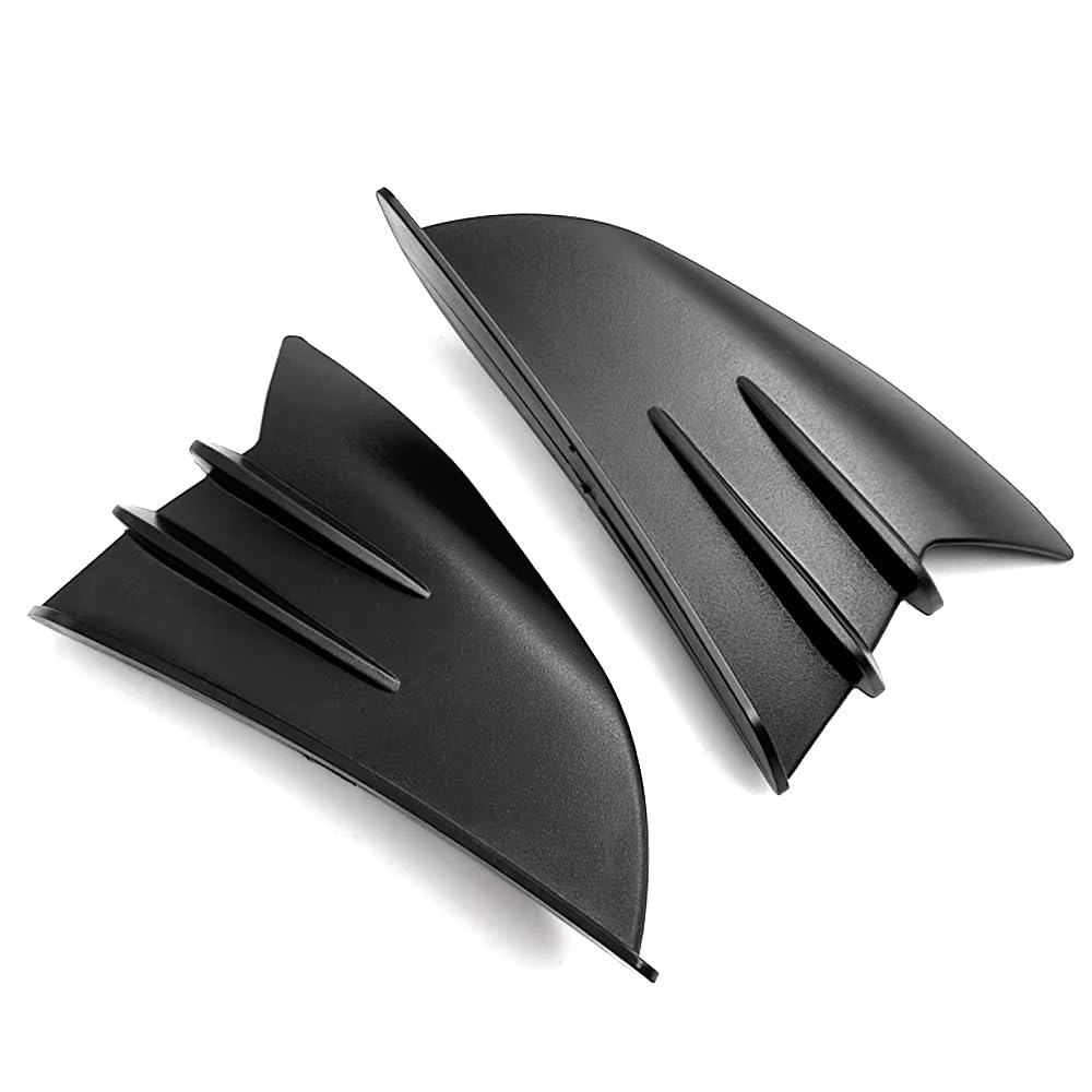 CLWYWUL Motorrad Spoiler Flügel Kompatibel Mit Z300 Für Z250 Für Z650 Für Z750 Für Z800 Für Z900 Für Z900RS Motorrad Side Winglet Aerodynamischer Wind Fin Spoiler(Black) von CLWYWUL