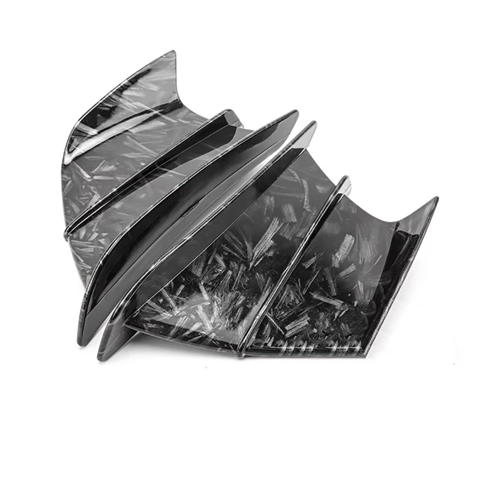 CLWYWUL Motorrad Spoiler Flügel Kompatibel Mit ZX6R 636 Für ZX-25R Für ZX6RR Für ZX-6 Für ZX10R Für ZX1400 Motorrad Winglet Für Fit Aerodynamischer Flügel Kit Spoiler(Forged Grain Texture) von CLWYWUL