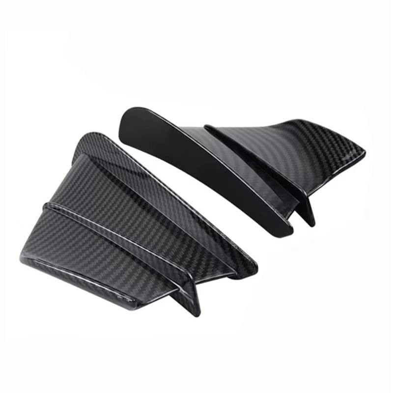 Motorrad Spoiler Flügel Kompatibel Mit Aprilia Für RSV4 X Für TuonoV4 Für Tuono660 Für RS660 Für RS250 Neue Verkleidungsseiten-Winglet Aerodynamische Flügelabweiser-Spoiler-Passform(Carbon Fiber Textu von CLWYWUL
