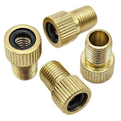 Presta-Ventiladapter – 11-teiliges Premium-Messing-Fahrradventiladapter-Set mit O-Ring-Dichtung – konvertiert Presta- in Schrader-Ventile – Universal-Fahrradpumpenadapter für Standardpumpen und Presta-Ventiladapter – 11-teiliges Premium-Messing-Fahrradventiladapter-Set mit O-Ring-Dichtung – konvertiert Presta- in Schrader-Ventile – Universal-Fahrradpumpenadapter für Standardpumpen und von CMBXAQ
