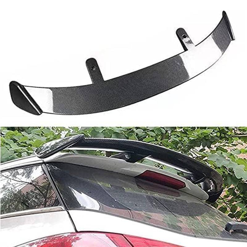 Auto Heckspoiler für Abarth Punto/Punto Evo/Punto Supersport 2011 2012 2013 2014, Spoiler KofferraumSpoiler Autodach Rear Spoiler Autoteile.,Carbon Fiber Look von CMQISHAN