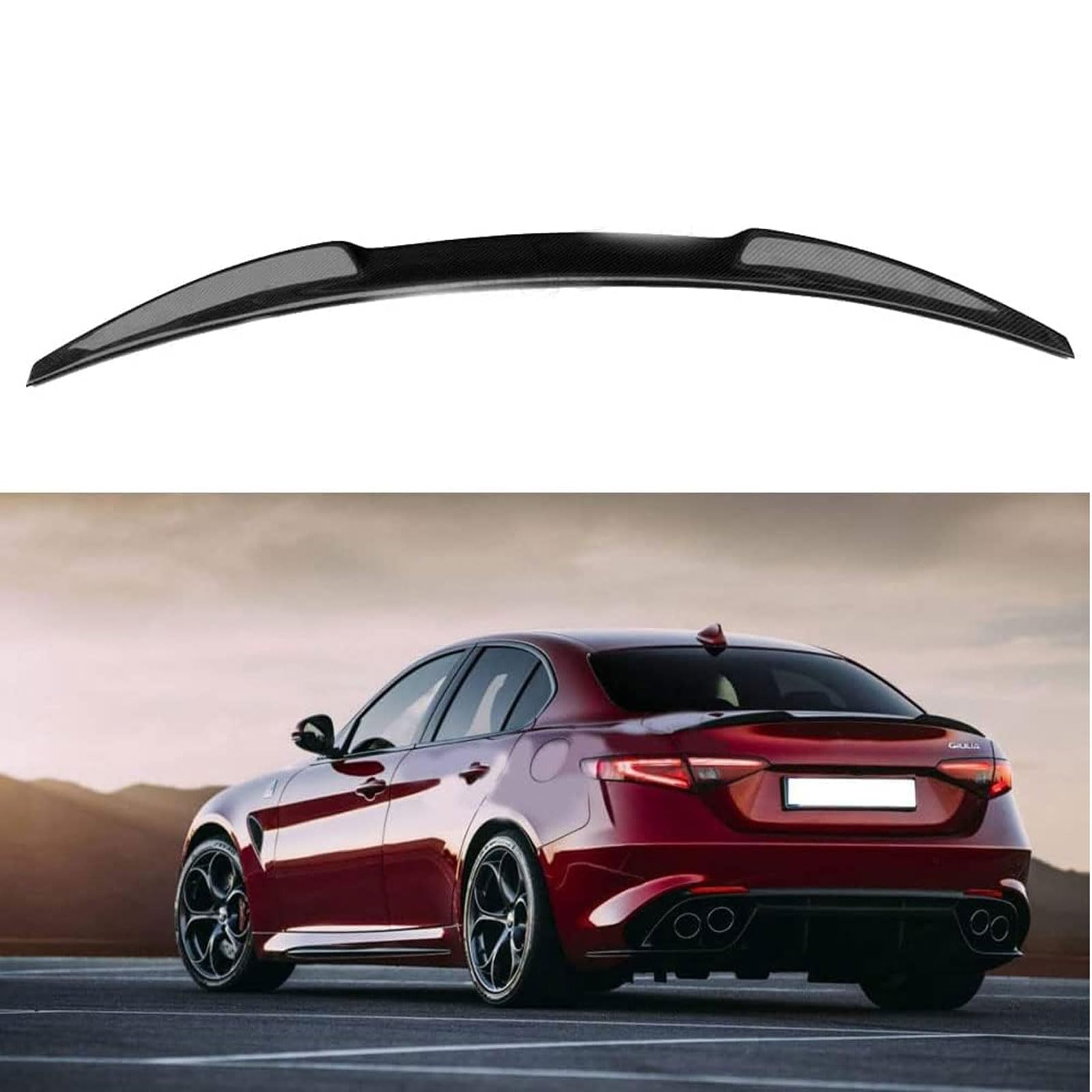 Auto Heckspoiler für Alfa Romeo Giulia 952 2017 2018 2019 2020 2021 2022, Spoiler KofferraumSpoiler Autodach Rear Spoiler Autoteile. Auto Heckspoiler für Alfa Romeo Giulia 952 2017 2018 2019 2020 2021 2022, Spoiler KofferraumSpoiler Autodach Rear Spoiler Autoteile. von CMQISHAN