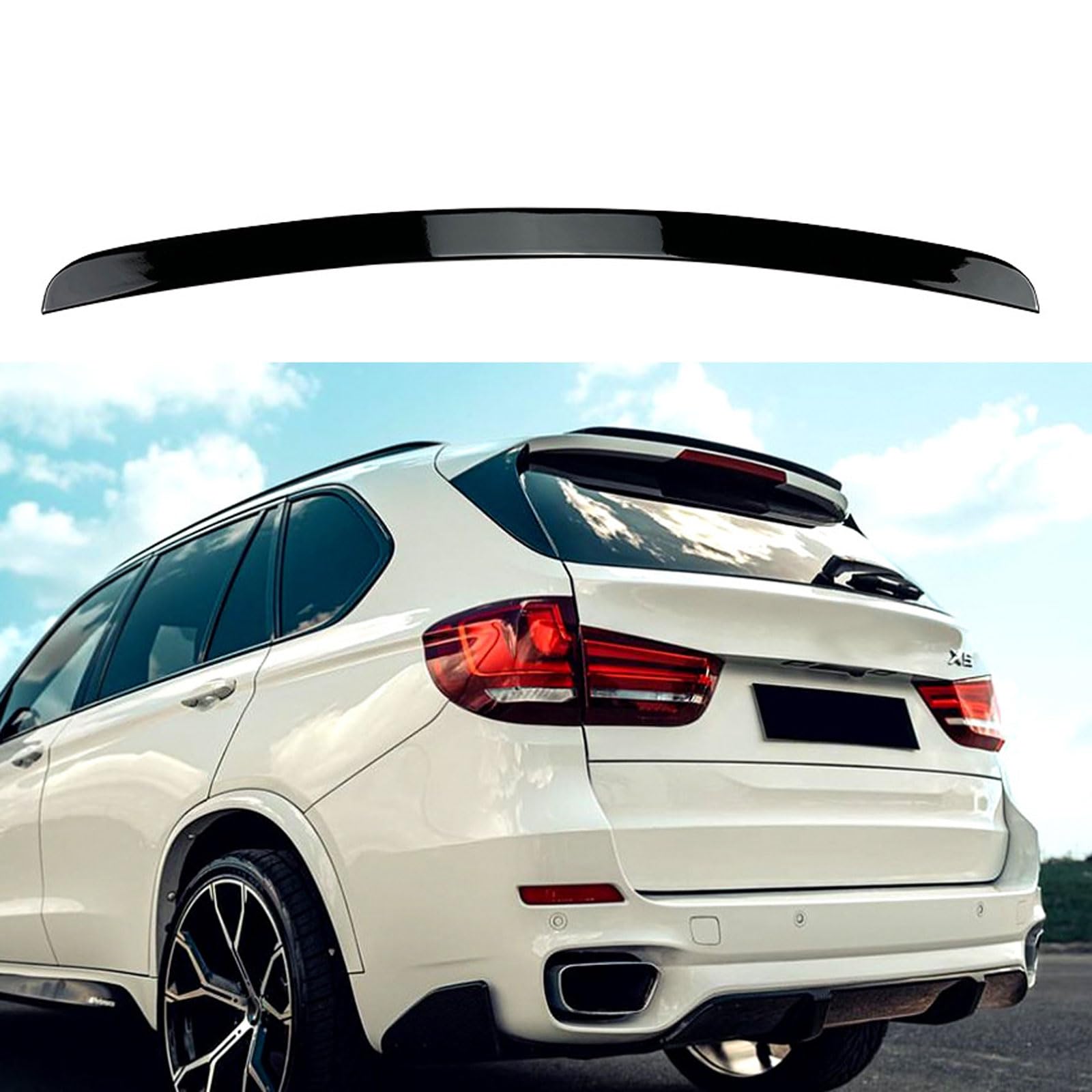 Auto Heckspoiler für BMW X5 F15 2014 2015 2016 2017 2018, Spoiler KofferraumSpoiler Autodach Rear Spoiler Autoteile.,Gloss Black Auto Heckspoiler für BMW X5 F15 2014 2015 2016 2017 2018, Spoiler KofferraumSpoiler Autodach Rear Spoiler Autoteile.,Gloss Black von CMQISHAN